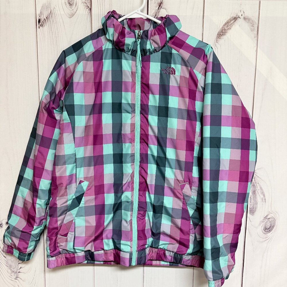 The North Face Women’s Insulated Jacket Large Plaid‎ Winter EUC